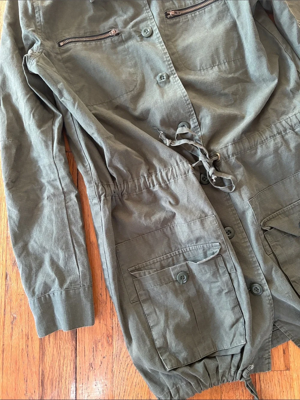 Dolce Vita Olive Green Utility Anorak Jacket Size XS